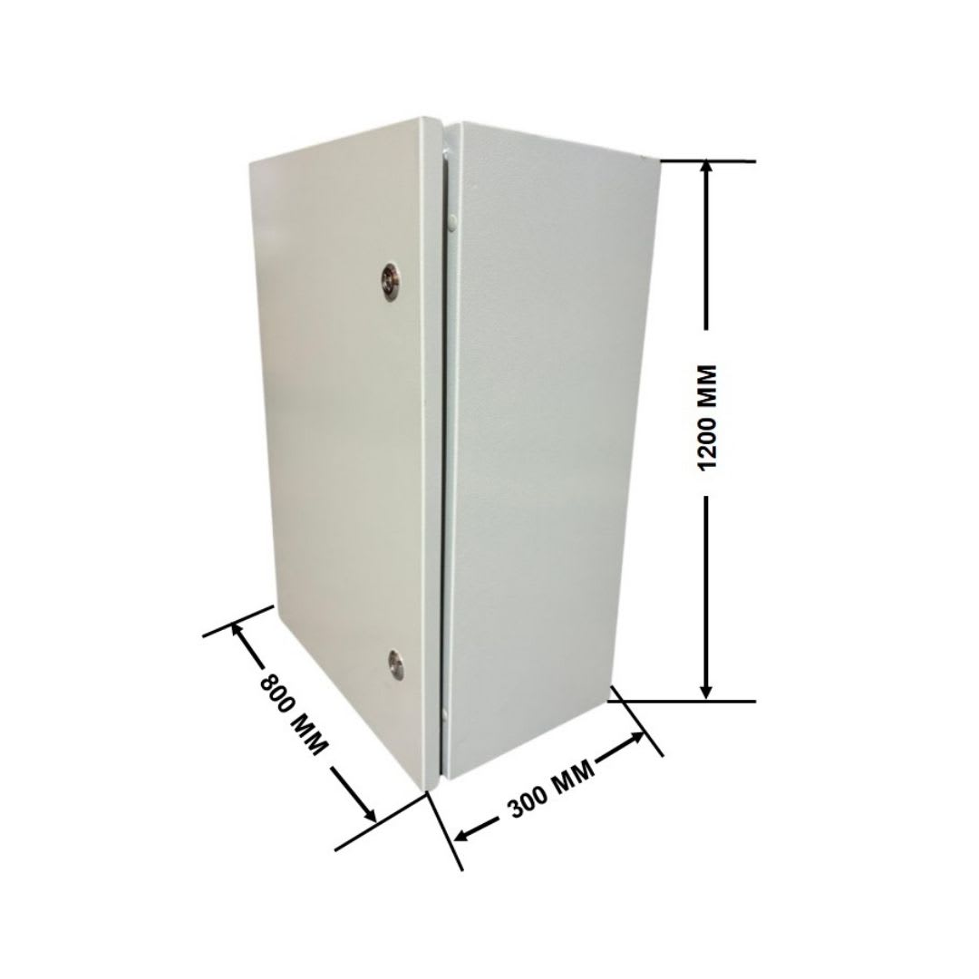 Gabinete Tablero Metalico 1200x800x300mm 2 Puertas IP65 Ral 70359