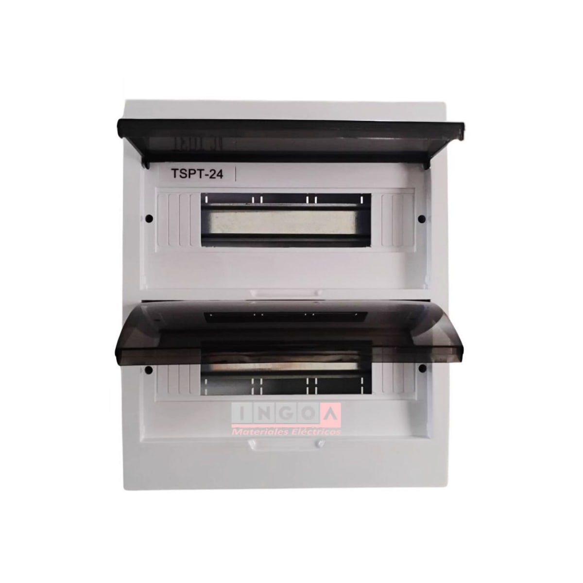 Tablero Plastico 24 Mod. Sobrep. Libre Halog. Tapa Humo5