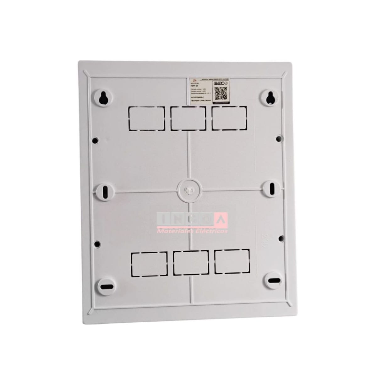 Tablero Plastico 24 Mod. Sobrep. Libre Halog. Tapa Humo9