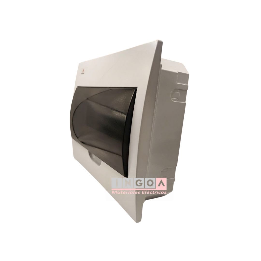 Tablero Plastico 12 Modulos Embutido Libre Halog. Tapa Humo - Vista 2