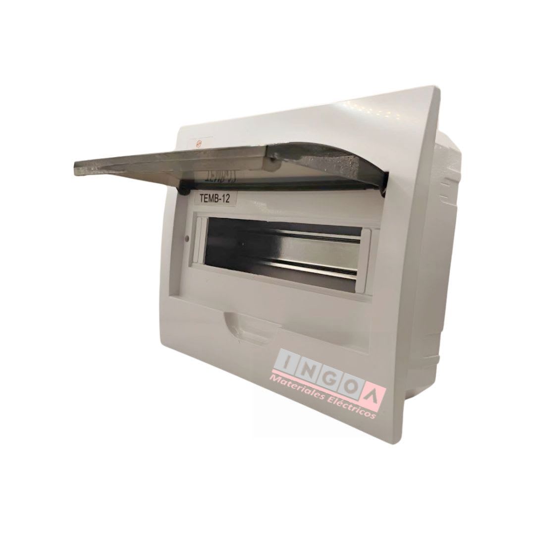 Tablero Plastico 12 Modulos Embutido Libre Halog. Tapa Humo - Vista 4