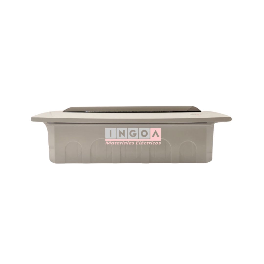 Tablero Plastico 12 Modulos Embutido Libre Halog. Tapa Humo - Vista 6