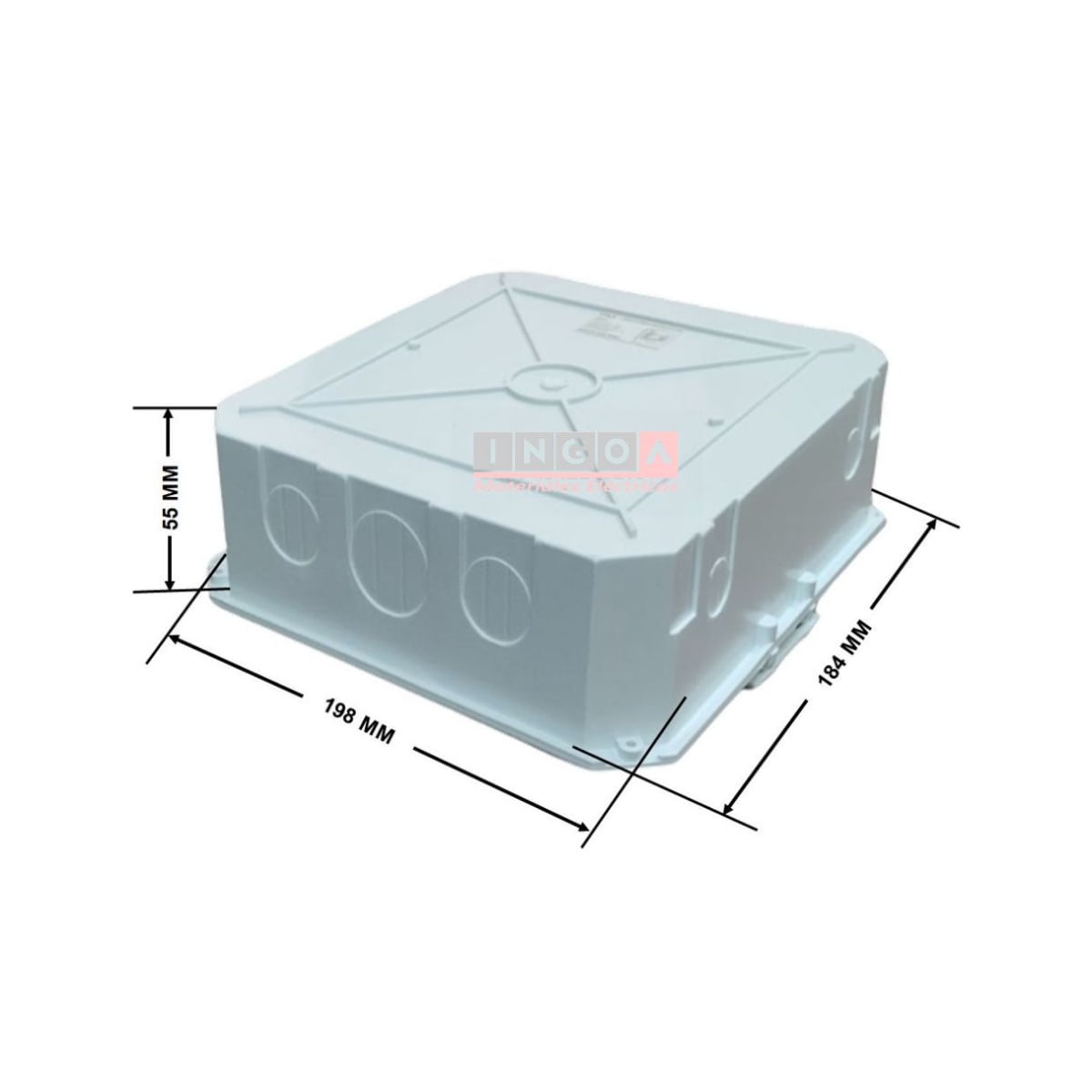 Tablero Plastico 8 Modulos Embutido Libre Halog. Tapa Humo 10