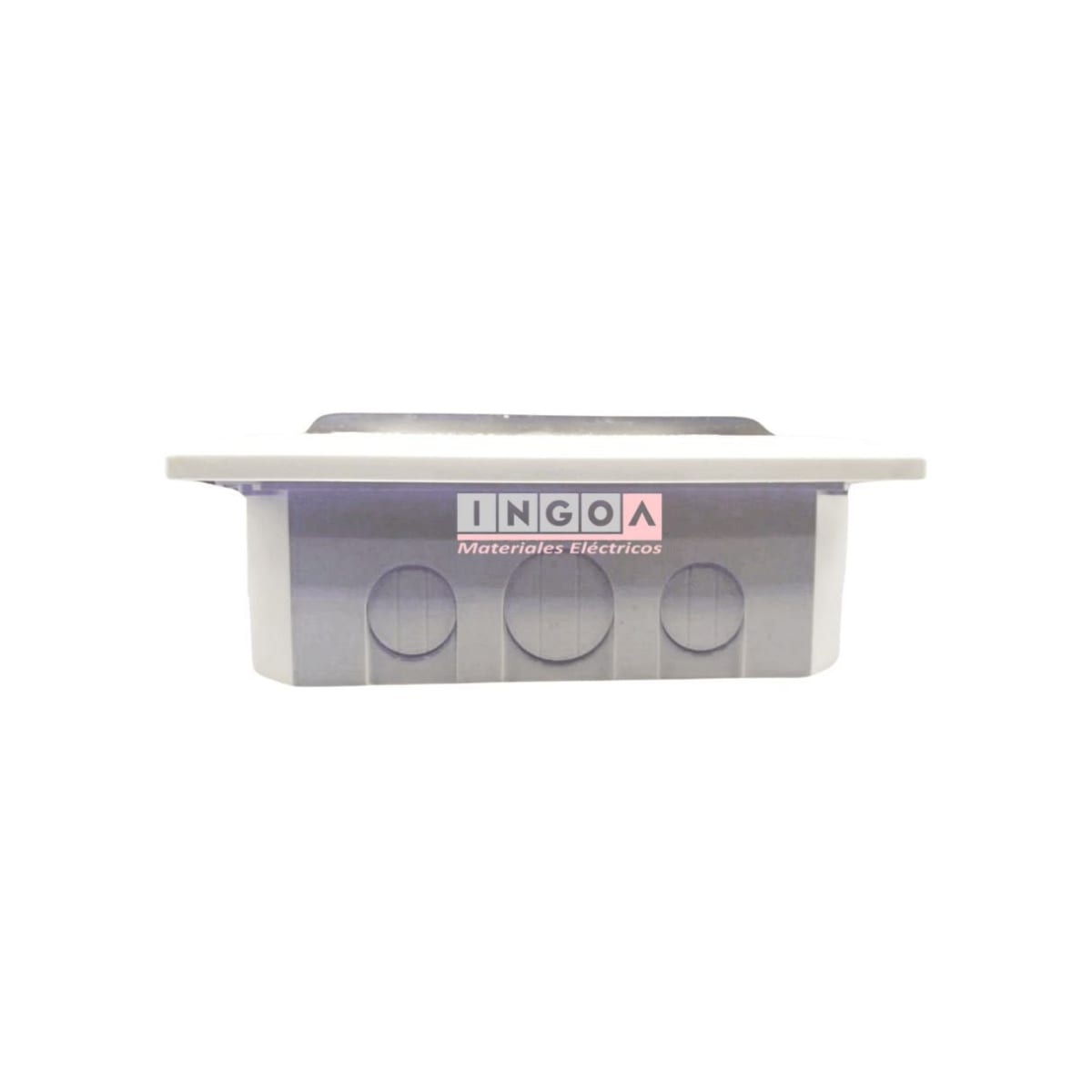 Tablero Plastico 8 Modulos Embutido Libre Halog. Tapa Humo5