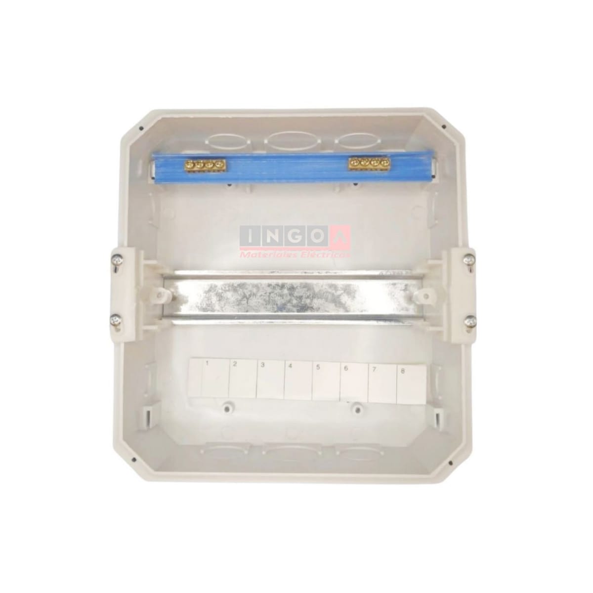 Tablero Plastico 8 Modulos Embutido Libre Halog. Tapa Humo - Vista 6