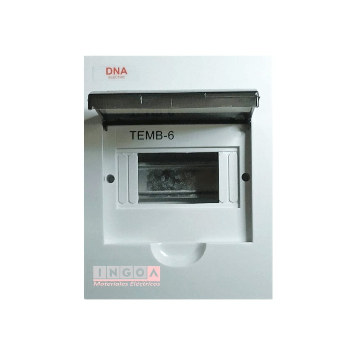 Tablero Plastico 6 Modulos Embutido Libre Halog. Tapa Humo - Vista 2