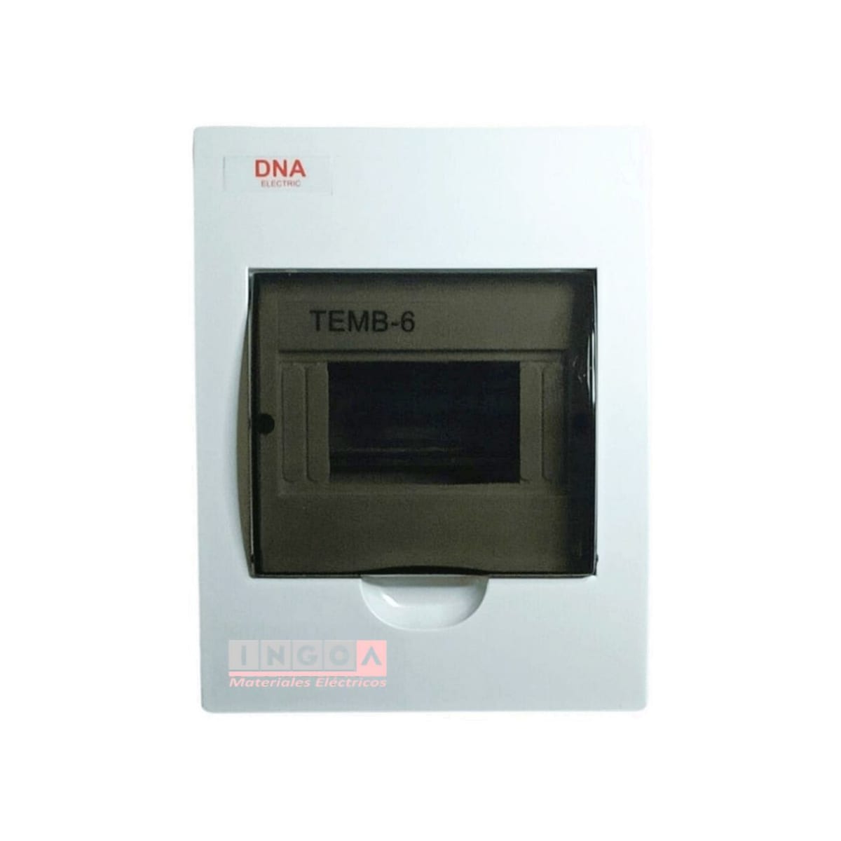 Tablero Plastico 6 Modulos Embutido Libre Halog. Tapa Humo - Vista 3