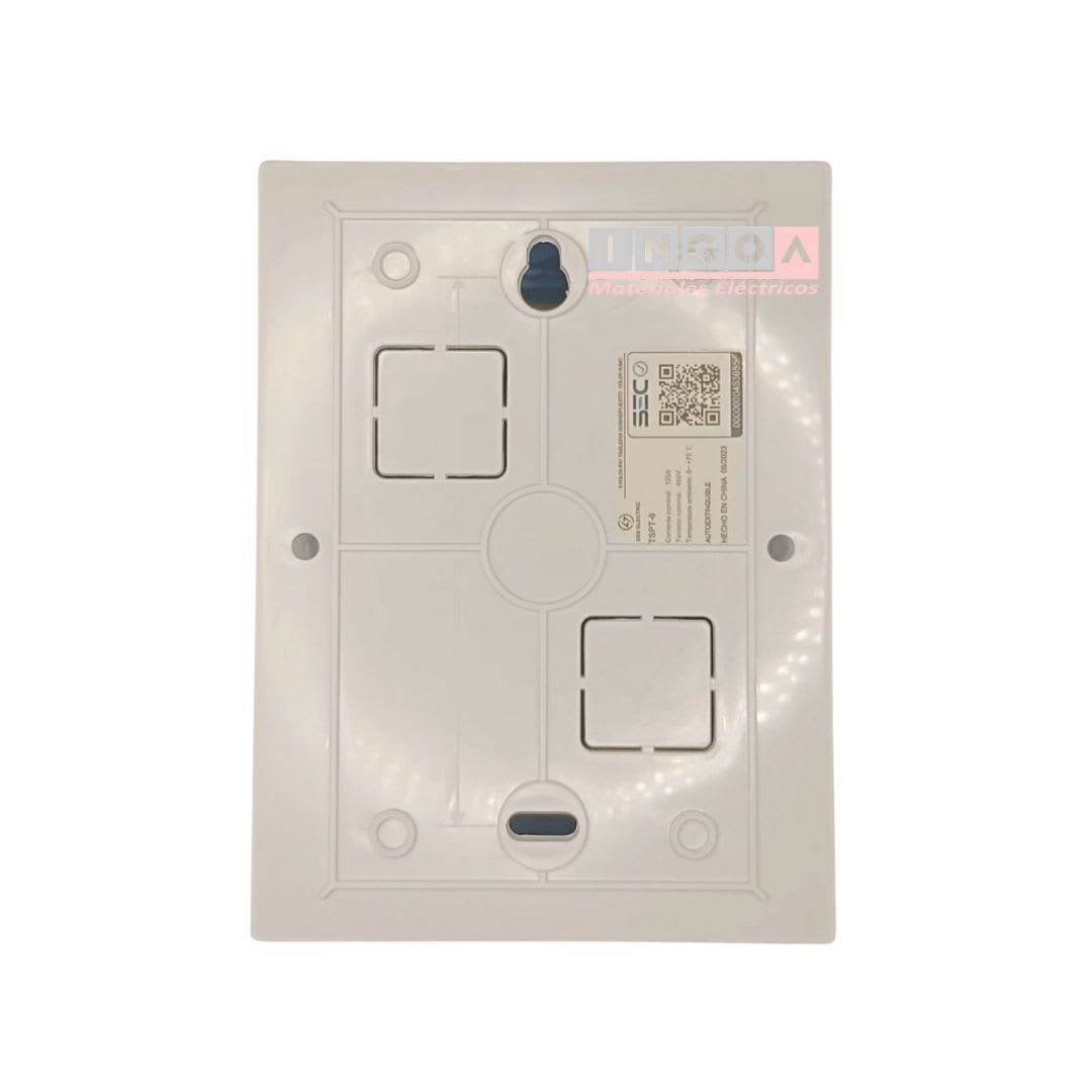 Tablero Plastico 6 Mod. Sobrep. Libre Halog. Tapa Humo8