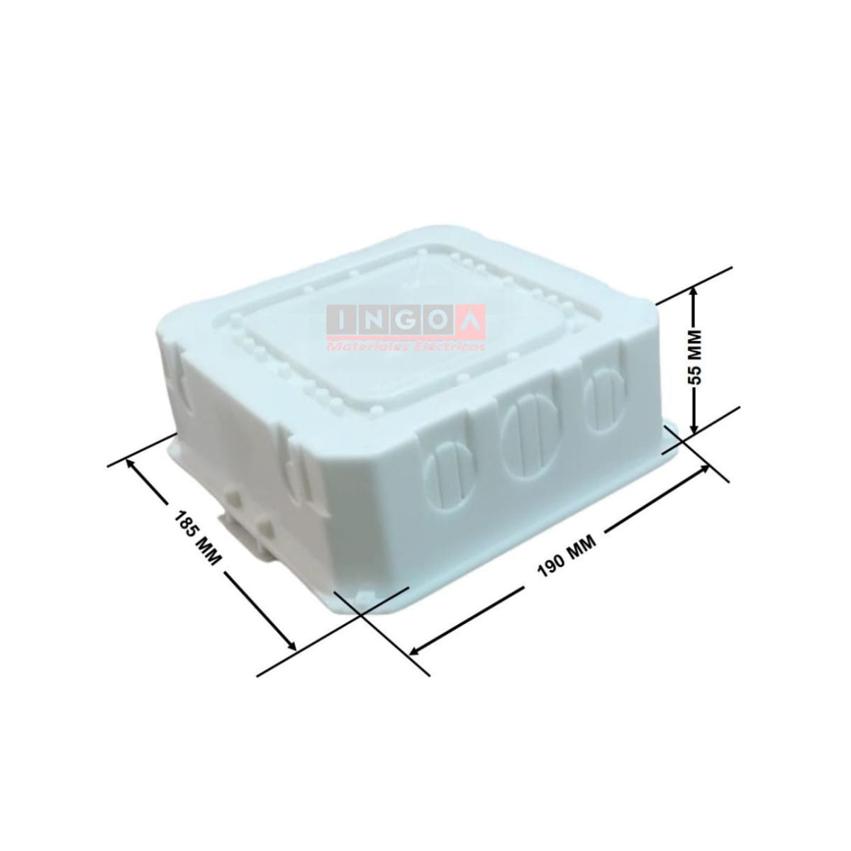 Tablero Plastico 8 Modulos Embutido Tapa Humo - DRL12