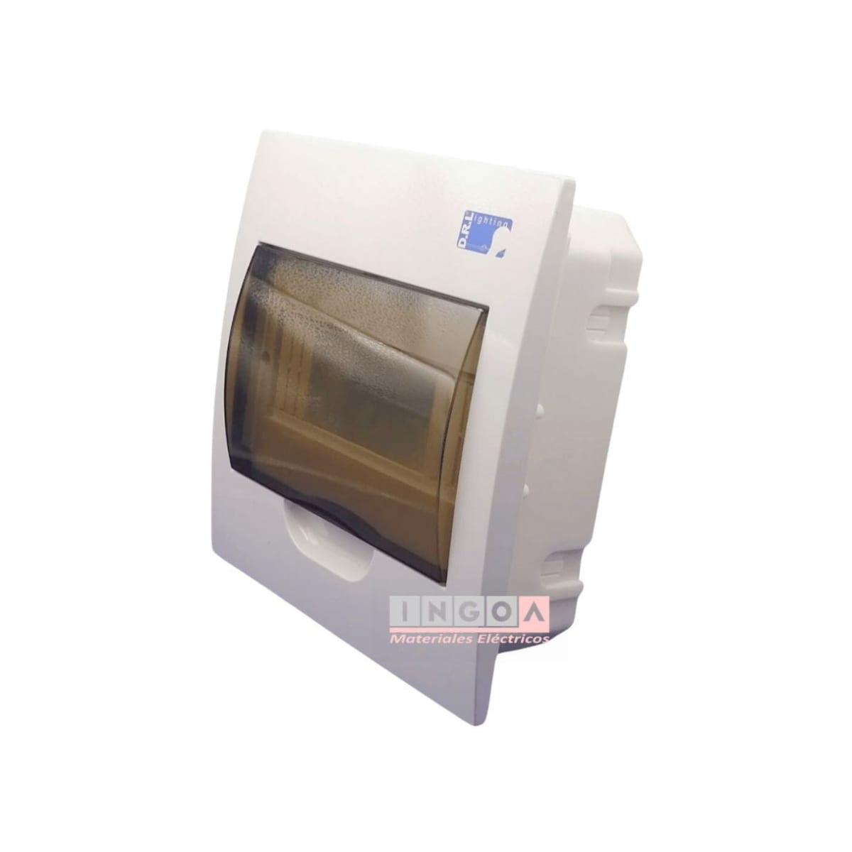 Tablero Plastico 8 Modulos Embutido Tapa Humo - DRL2