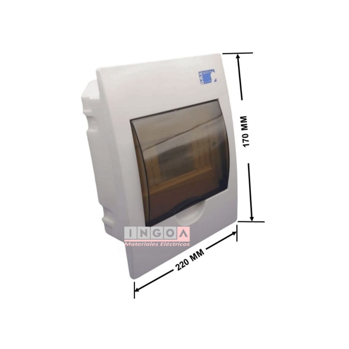 Tablero Plastico 6 Modulos Embutido Tapa Humo - DRL11