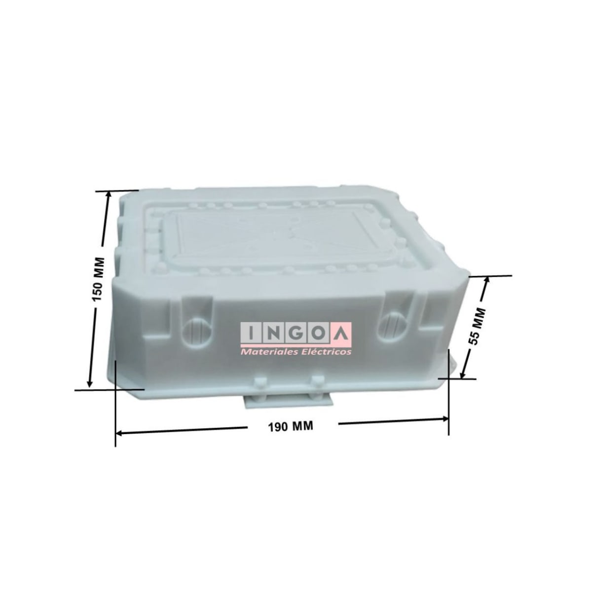 Tablero Plastico 6 Modulos Embutido Tapa Humo - DRL12