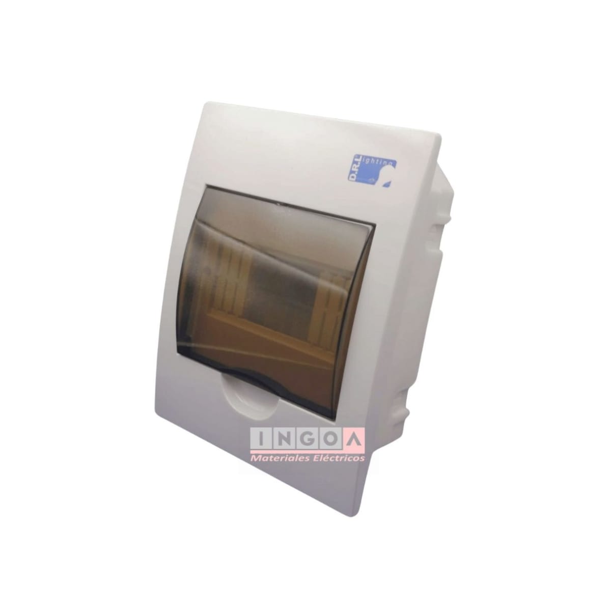 Tablero Plastico 6 Modulos Embutido Tapa Humo - DRL2