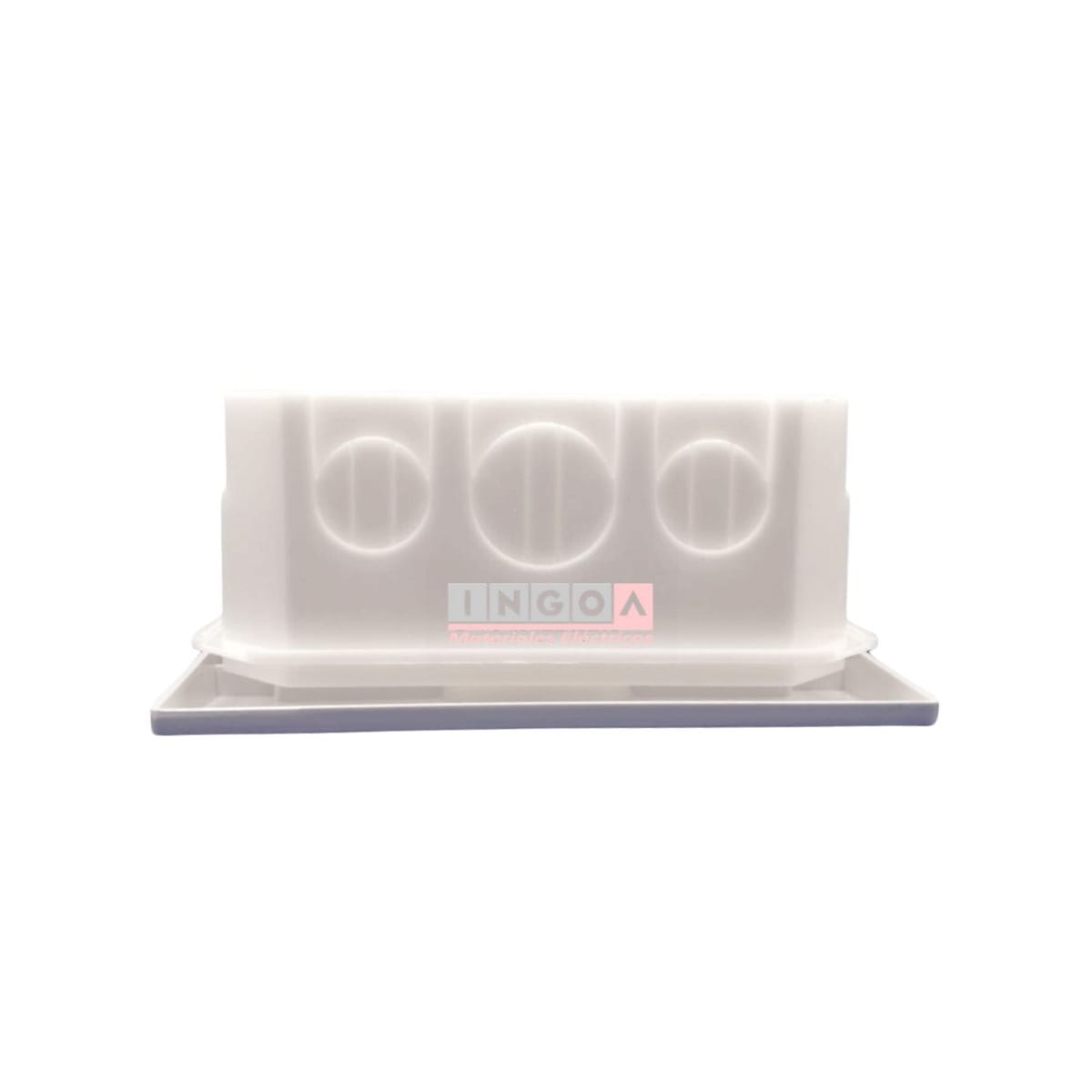 Tablero Plastico 6 Modulos Embutido Tapa Humo - DRL5