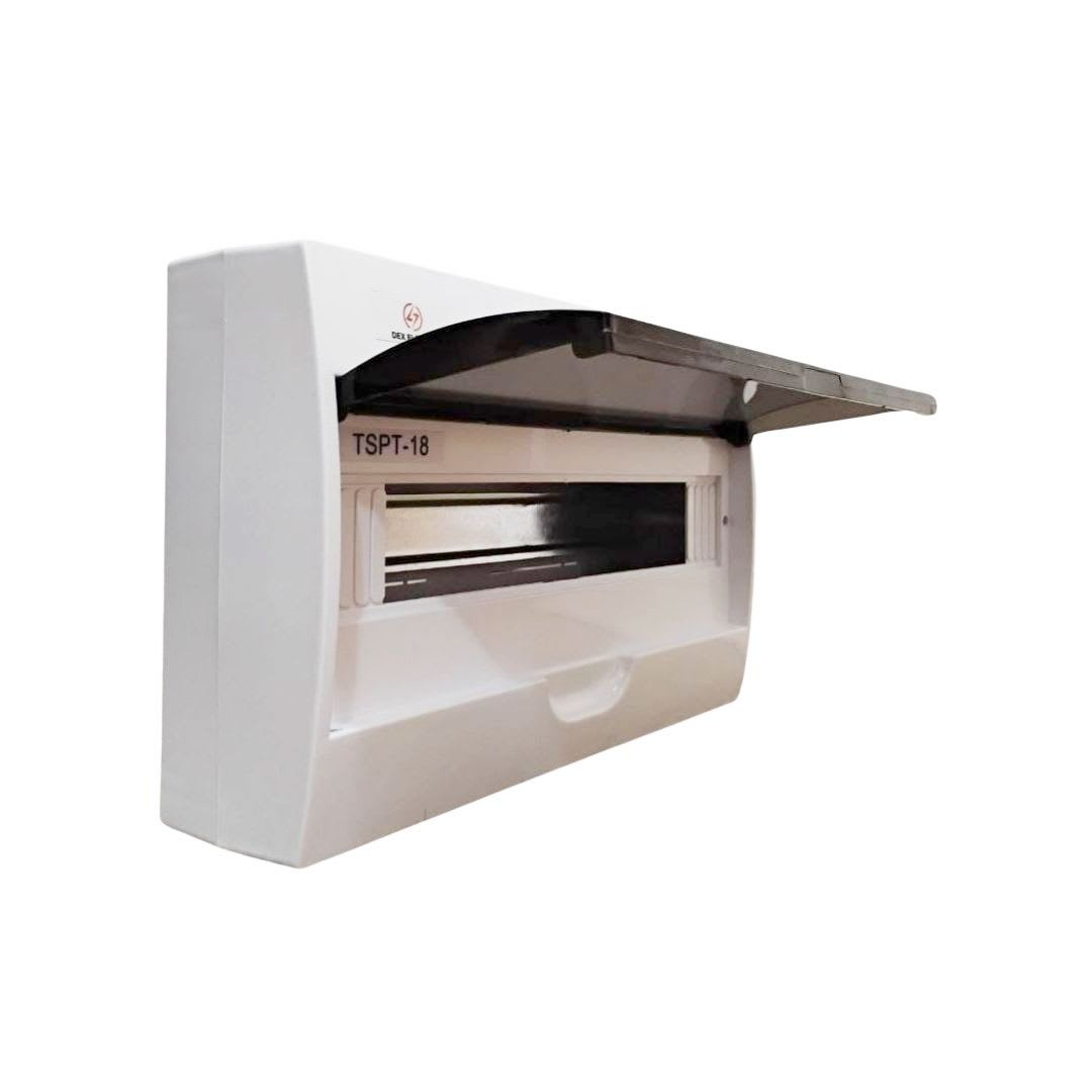 Tablero Plastico 18 Mod. Sobrep. Libre Halog. Tapa Humo 0