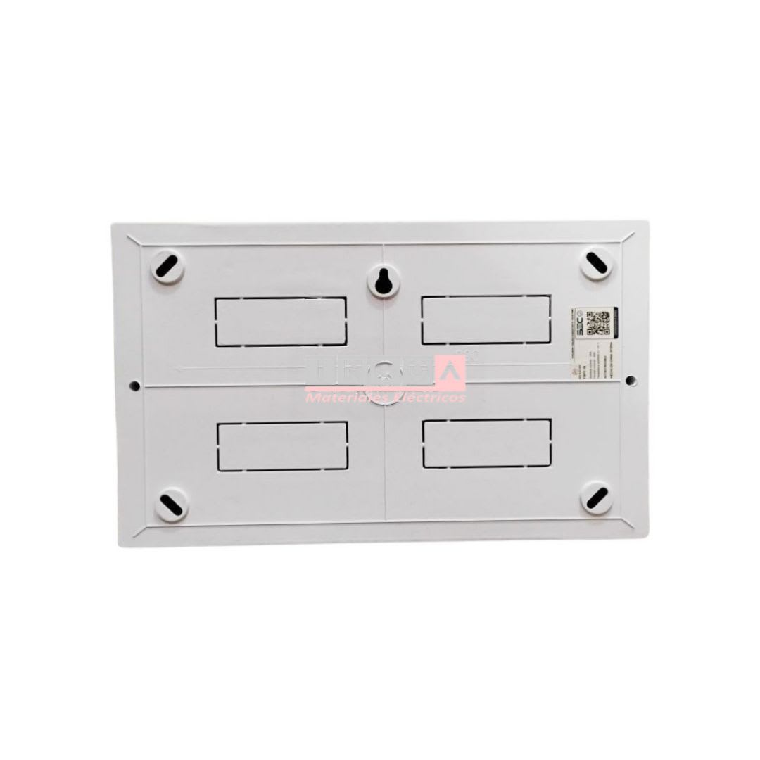 Tablero Plastico 18 Mod. Sobrep. Libre Halog. Tapa Humo4