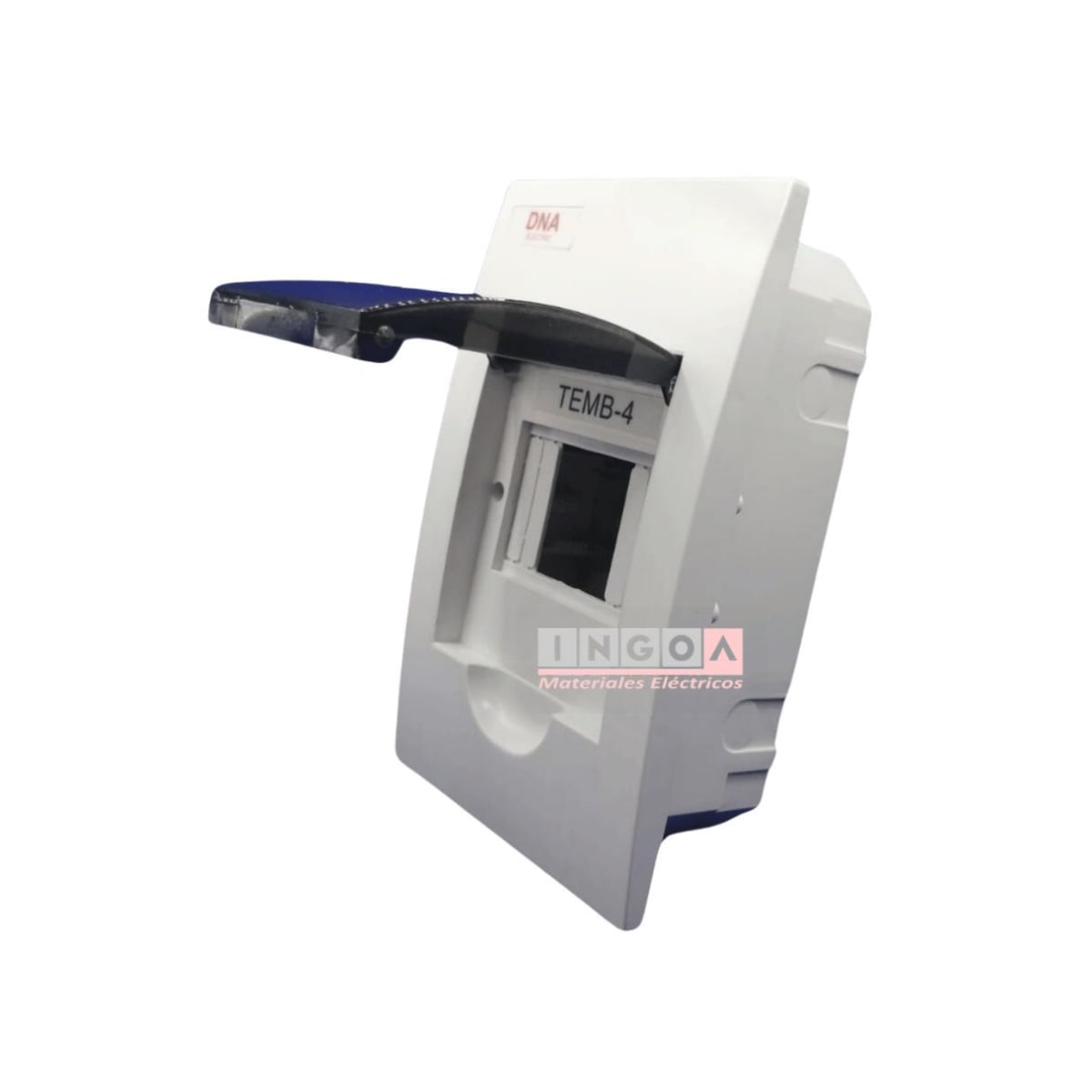Tablero Plastico 4 Modulos Embutido Libre Halog. Tapa Humo - Vista 2