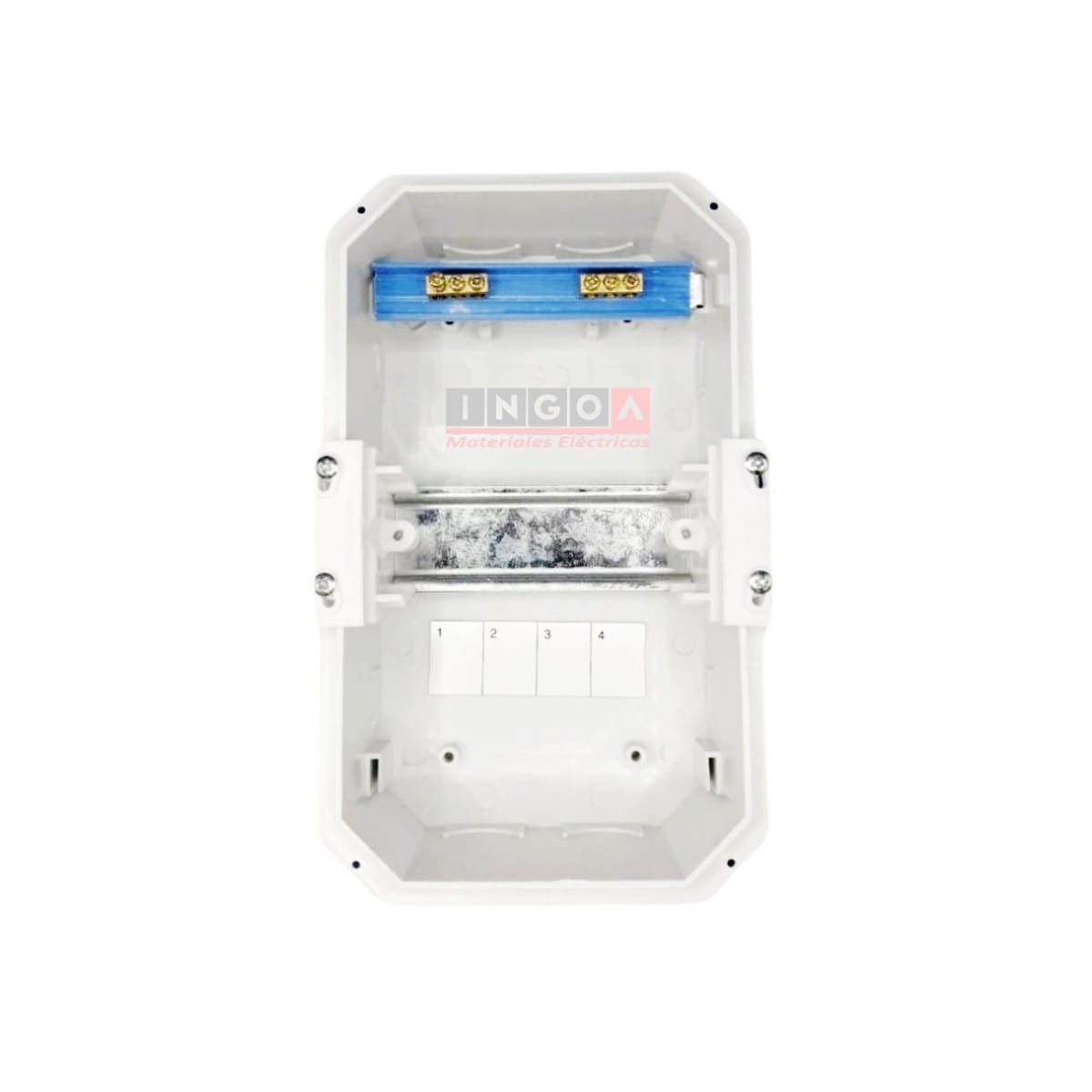 Tablero Plastico 4 Modulos Embutido Libre Halog. Tapa Humo7