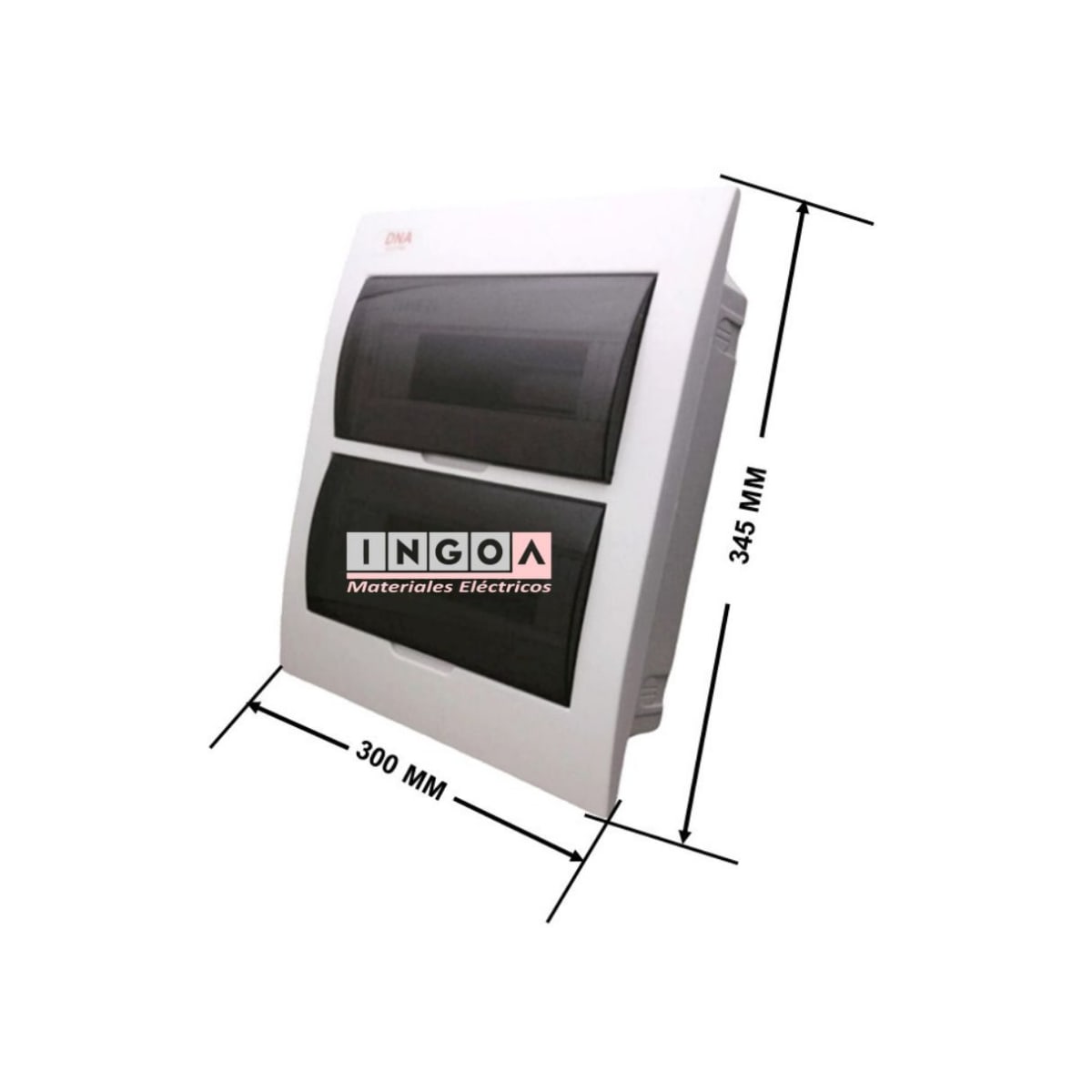 Tablero Plastico 24 Modulos Embutido Libre Halog. Tapa Humo11