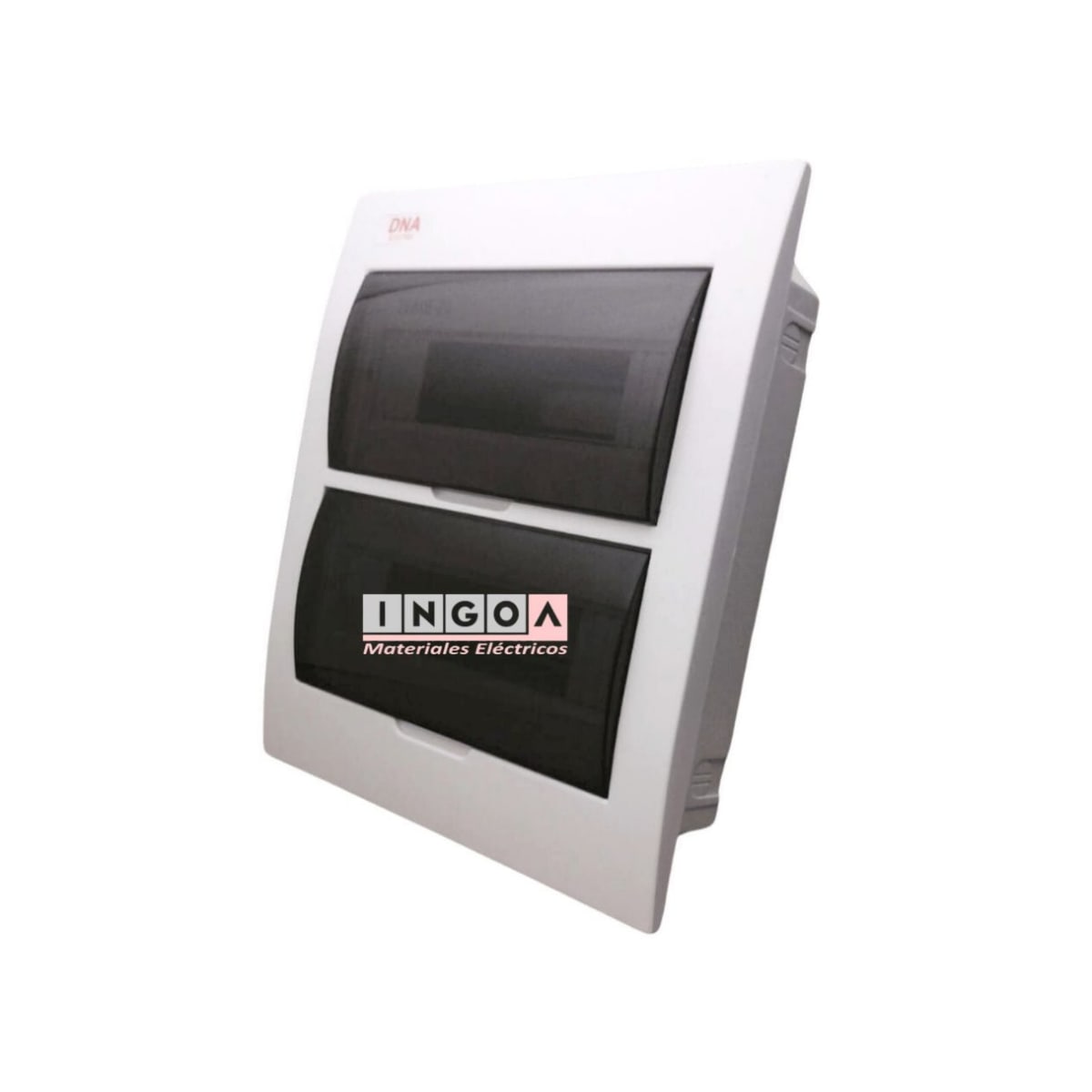 Tablero Plastico 24 Modulos Embutido Libre Halog. Tapa Humo - Vista 2