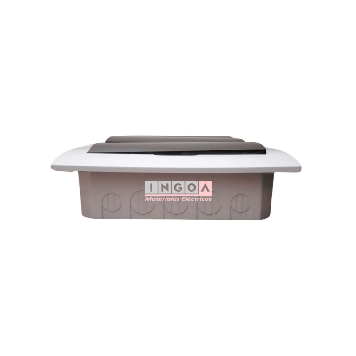 Tablero Plastico 36 Modulos Embutido Libre Halog. Tapa Humo - Vista 5