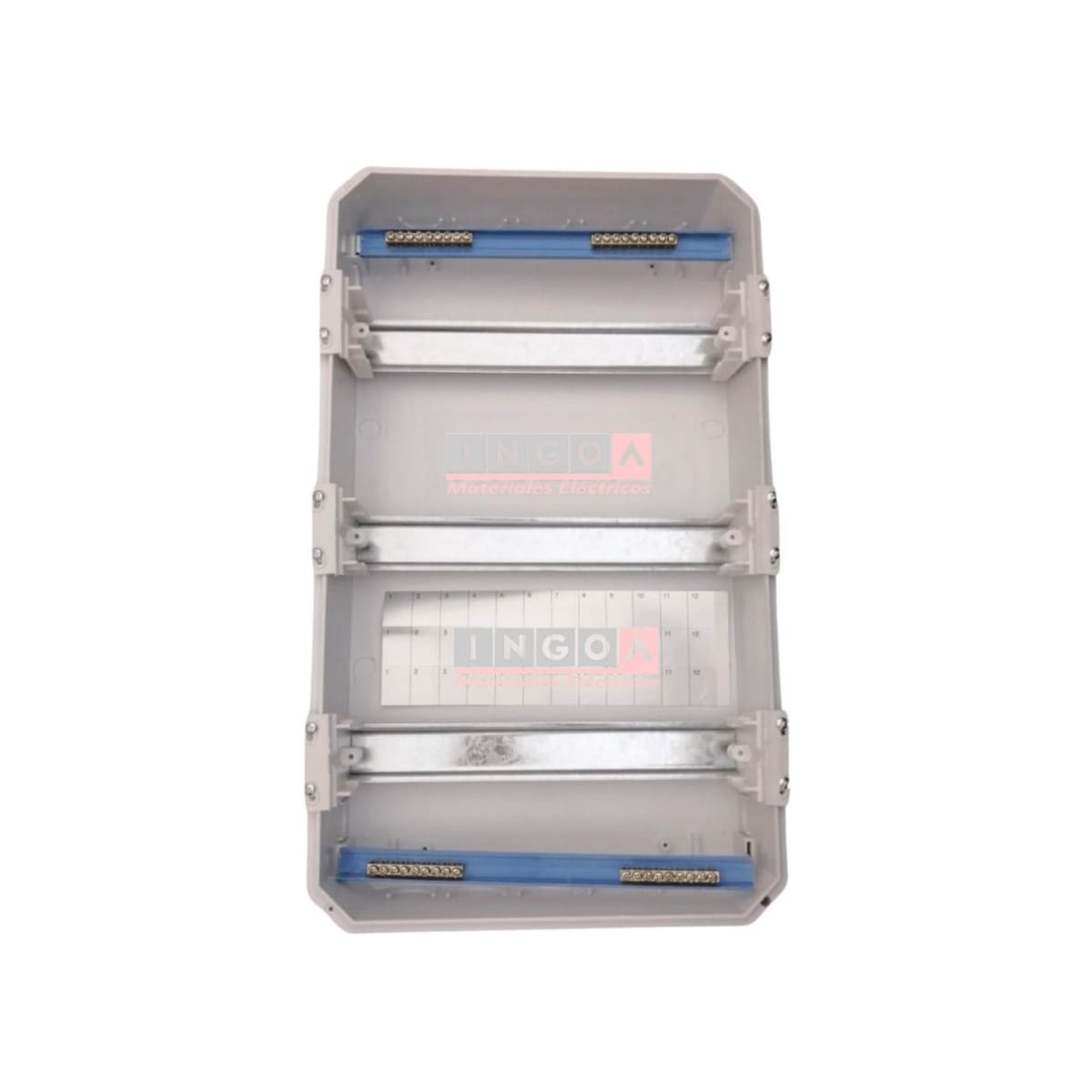 Tablero Plastico 36 Modulos Embutido Libre Halog. Tapa Humo - Vista 7