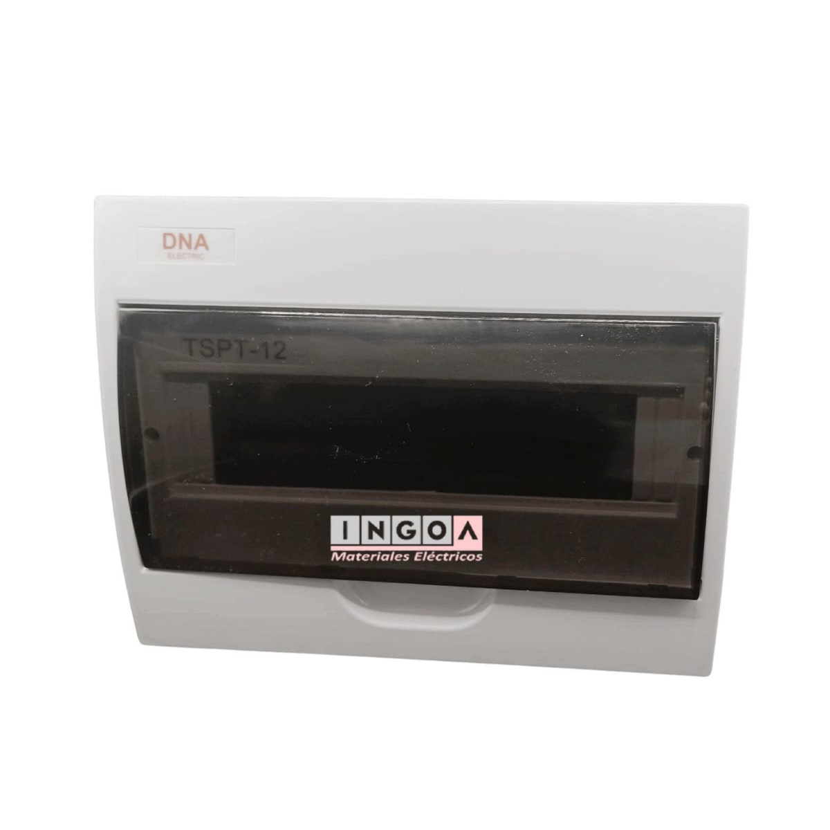 Tablero Plastico 12 Mod. Sobrep. Libre Halog. Tapa Humo3