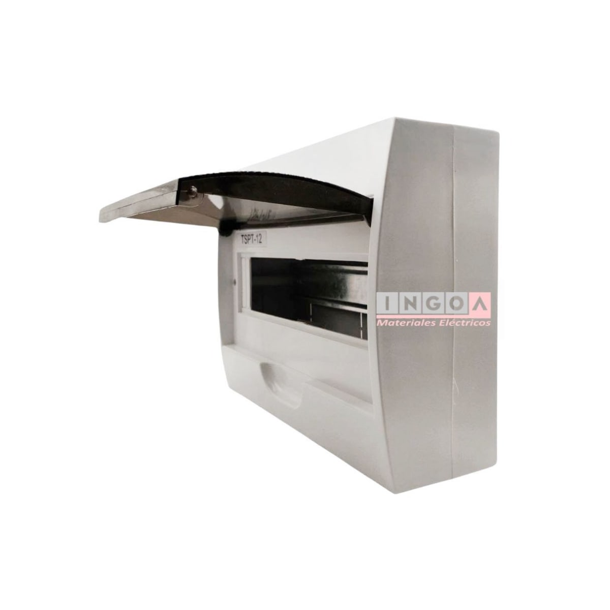 Tablero Plastico 12 Mod. Sobrep. Libre Halog. Tapa Humo5