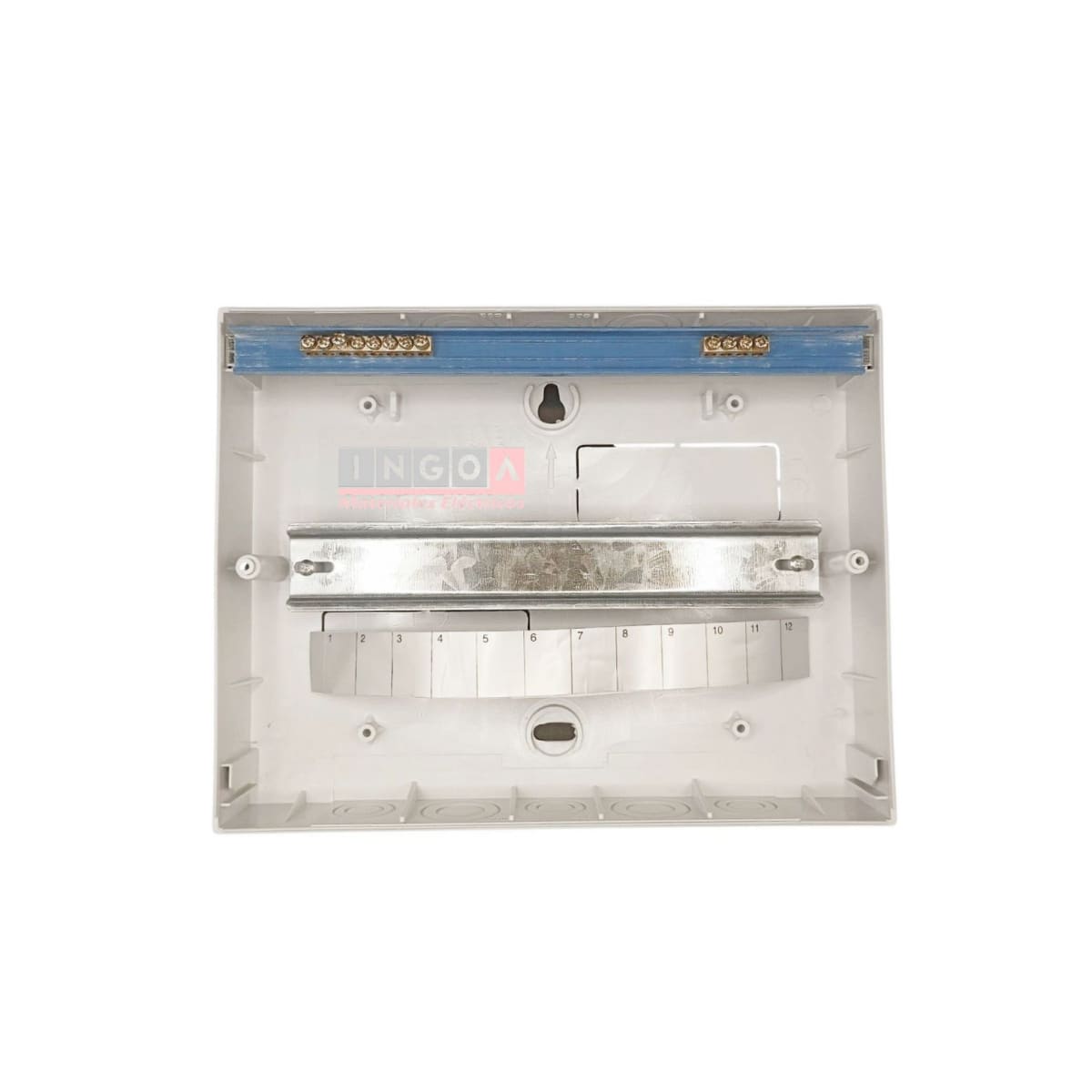 Tablero Plastico 12 Mod. Sobrep. Libre Halog. Tapa Humo9