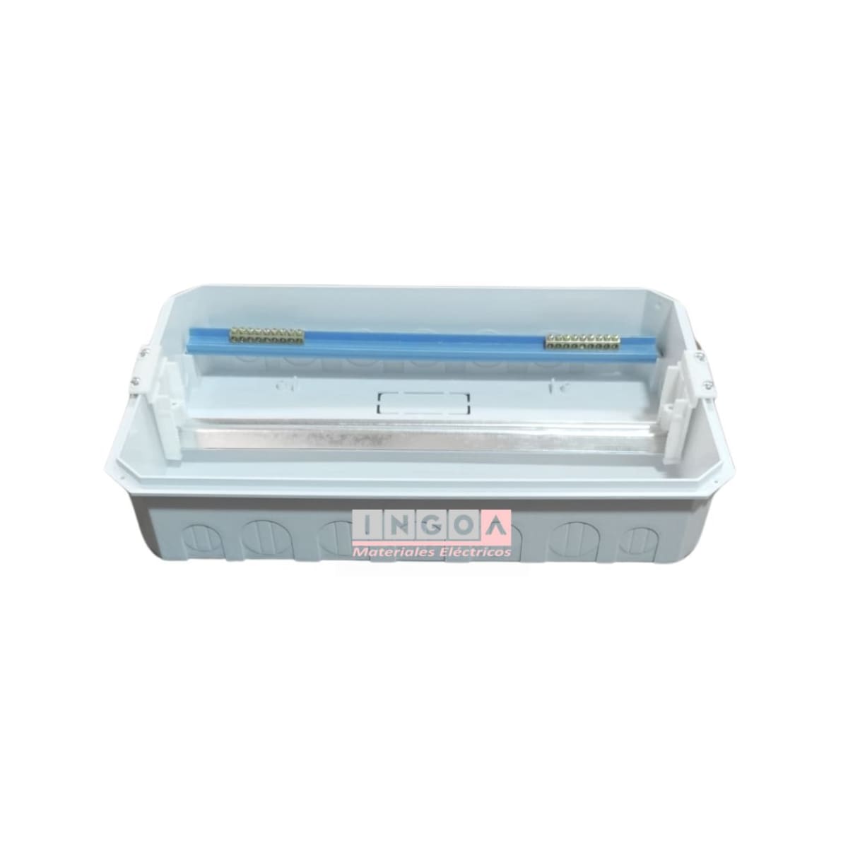 Tablero Plastico 18 Modulos Embutido Libre Halog. Tapa Humo9