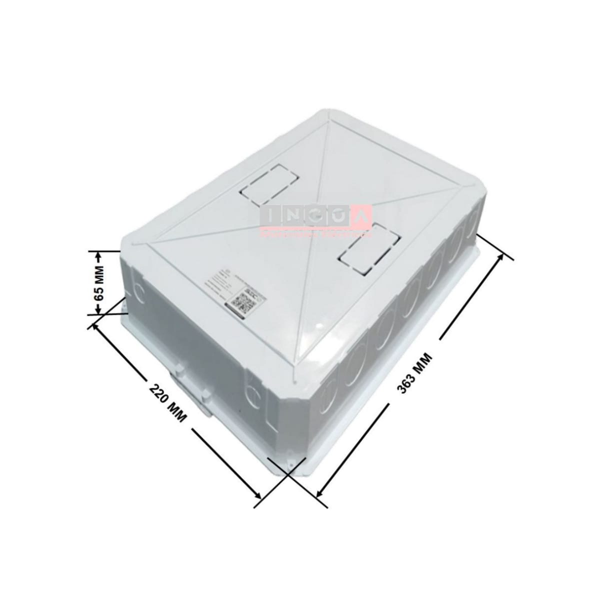 Tablero Plastico 18 Modulos Embutido Libre Halog. Tapa Humo - Vista 12