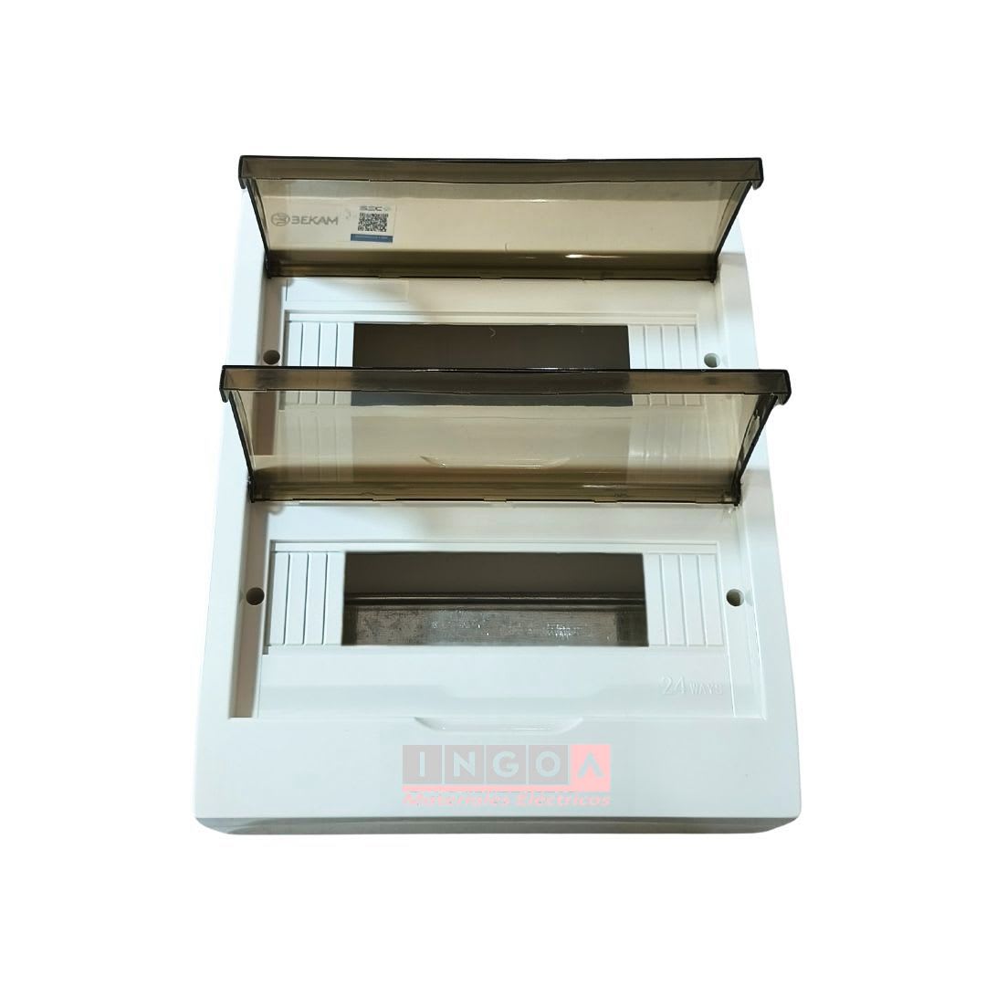 Tablero Plastico 36 Mod. Sobrep. Libre Halog. Tapa Humo3