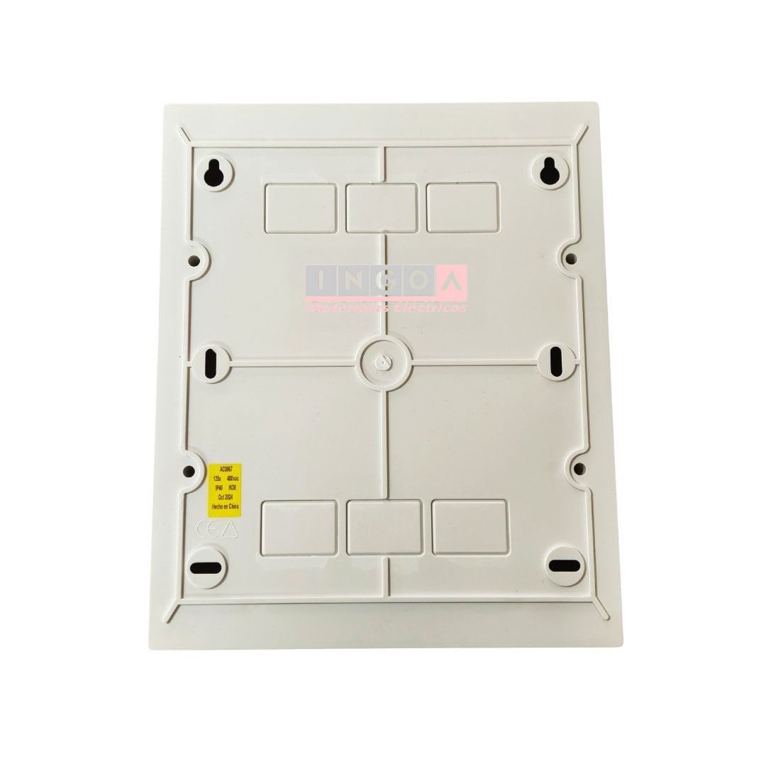 Tablero Plastico 24 Mod. Sobrep. Tapa Humo - DRL6