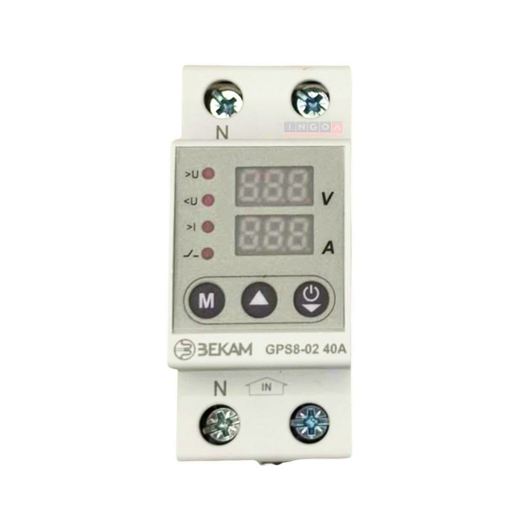 Rele Protector de Voltaje y Corriente Monofasico 40A - Bekam - Vista 2