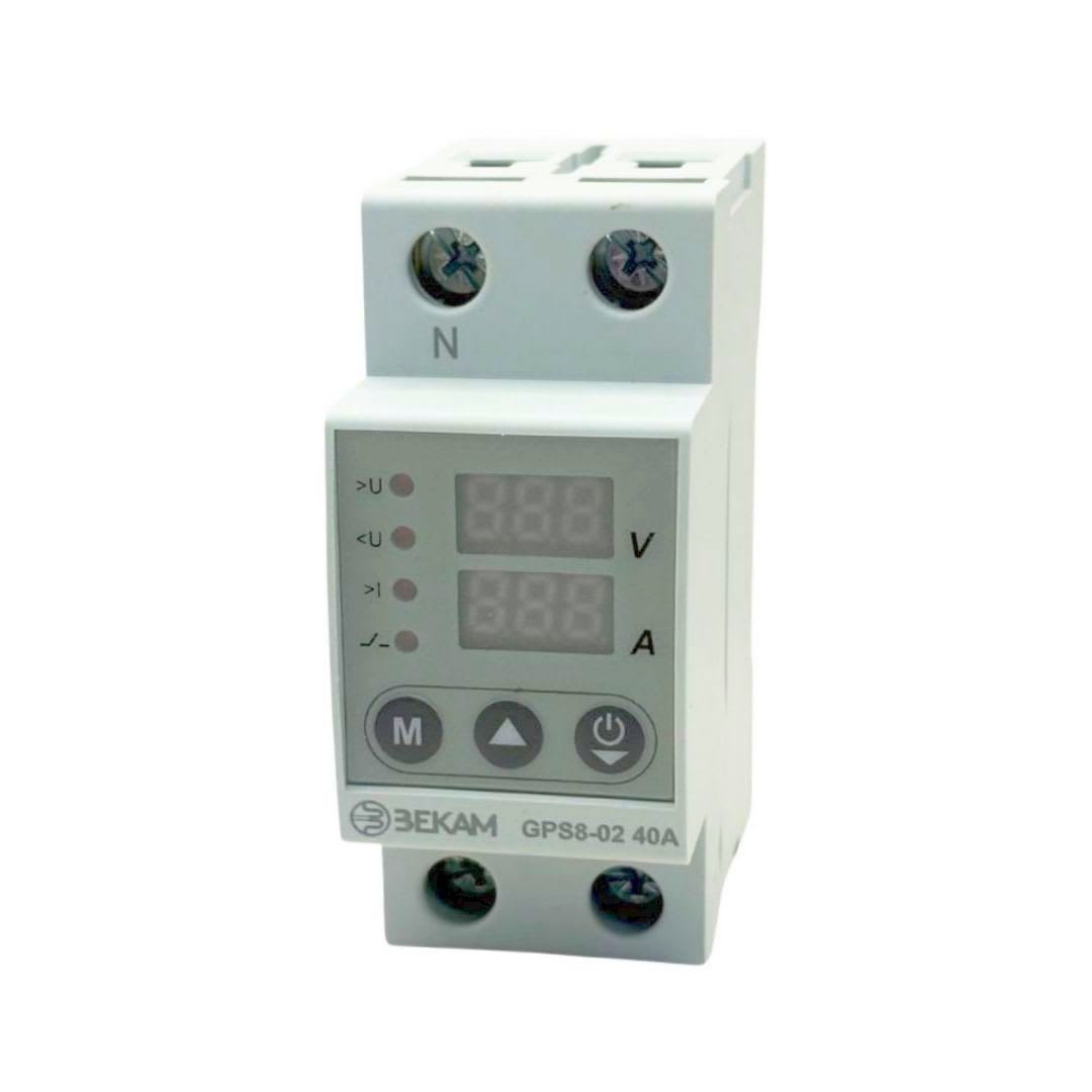 Rele Protector de Voltaje y Corriente Monofasico 40A - Bekam - Vista 3