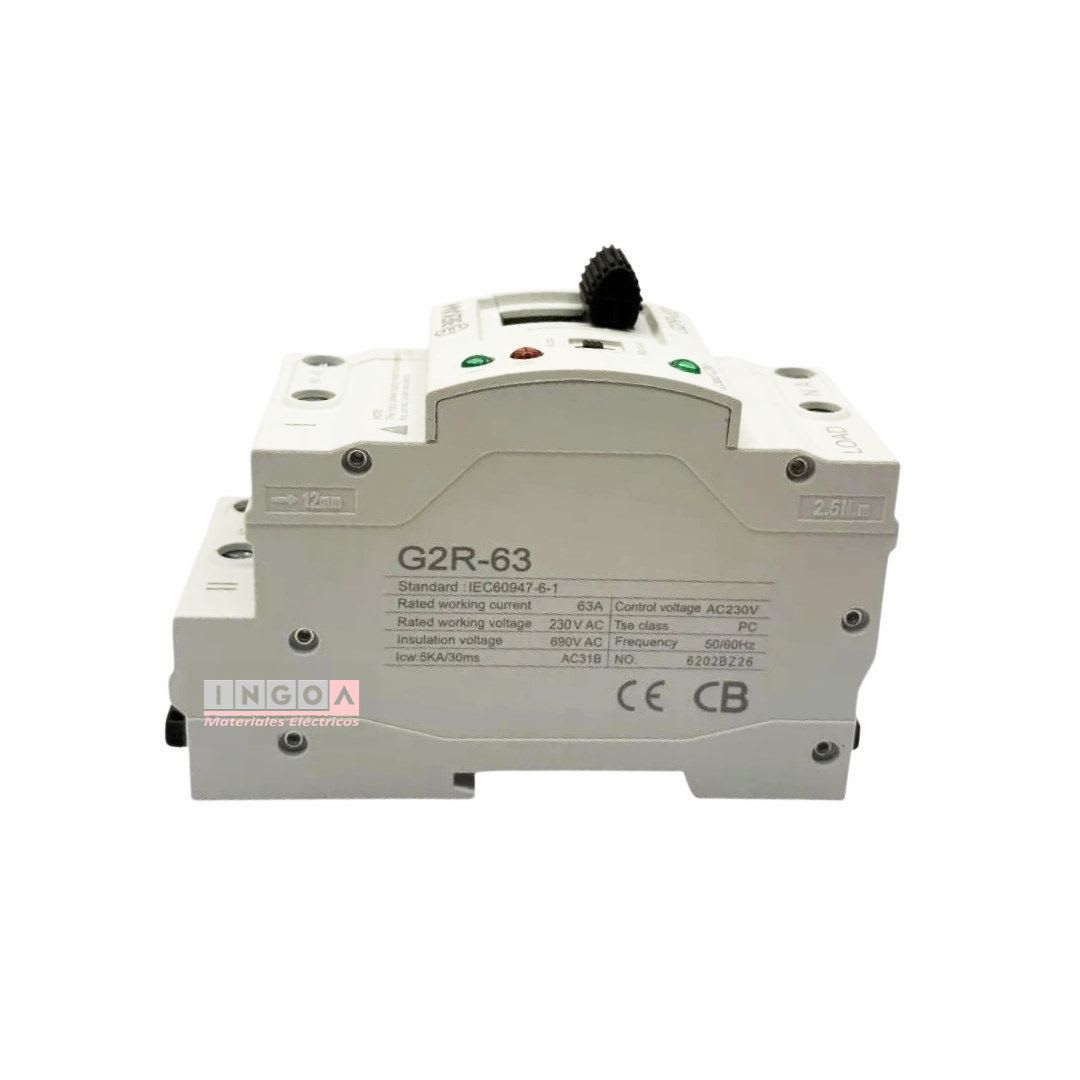 Switch de Transferencia Automatica 2 Polos 63A YCQR-63 - Bekam - Vista 5