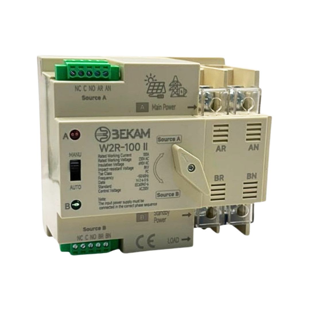 Switch de Transferencia Automatica 2 Polos 100A ATS-2P100 - Bekam - Imagen Principal