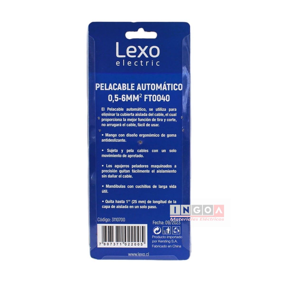 Pelacable Automatico 0.5-3.2mm2 (20 - 12 Awg) LEXO8