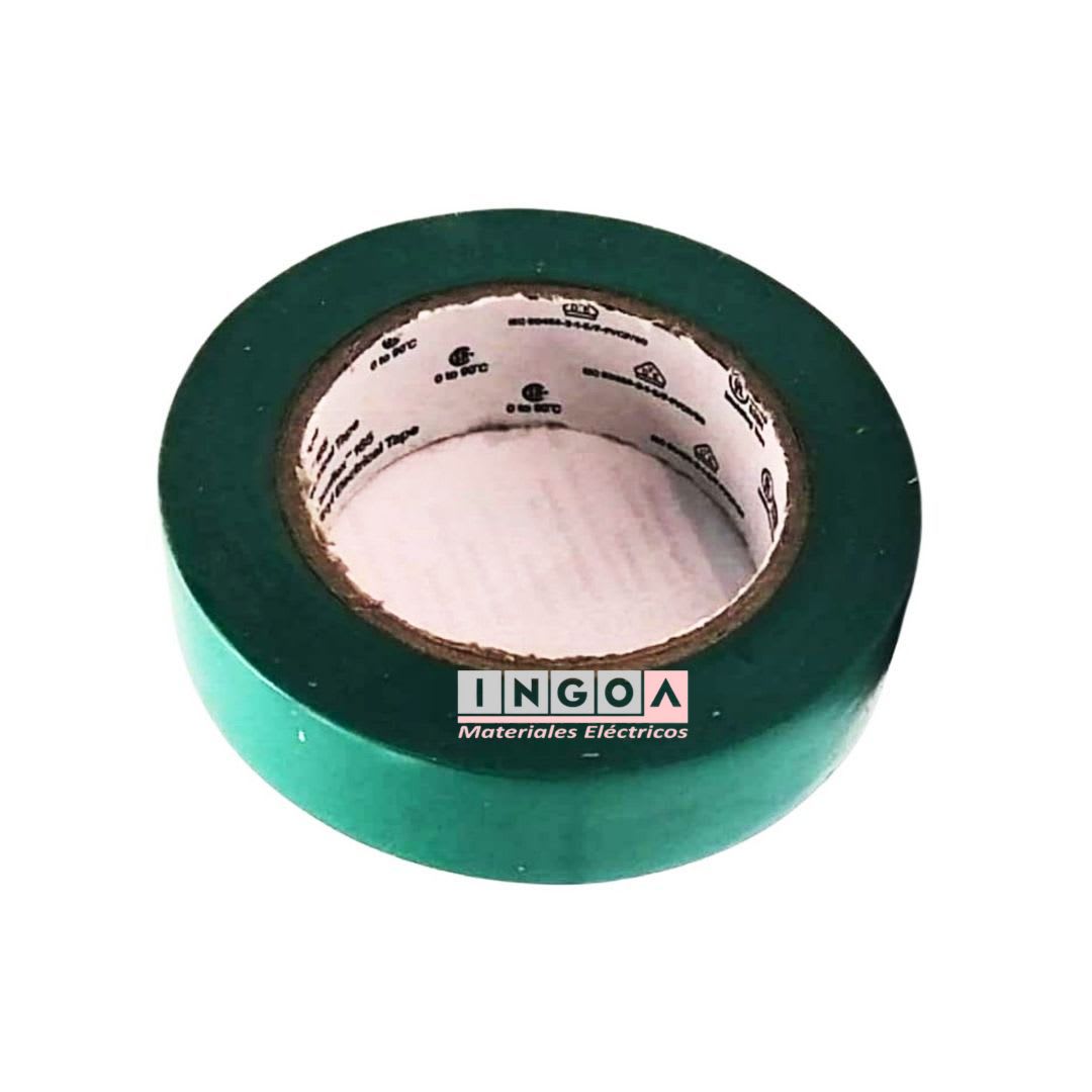 Huincha Aisladora 3M Verde 15mmx10mtx0.15mm3