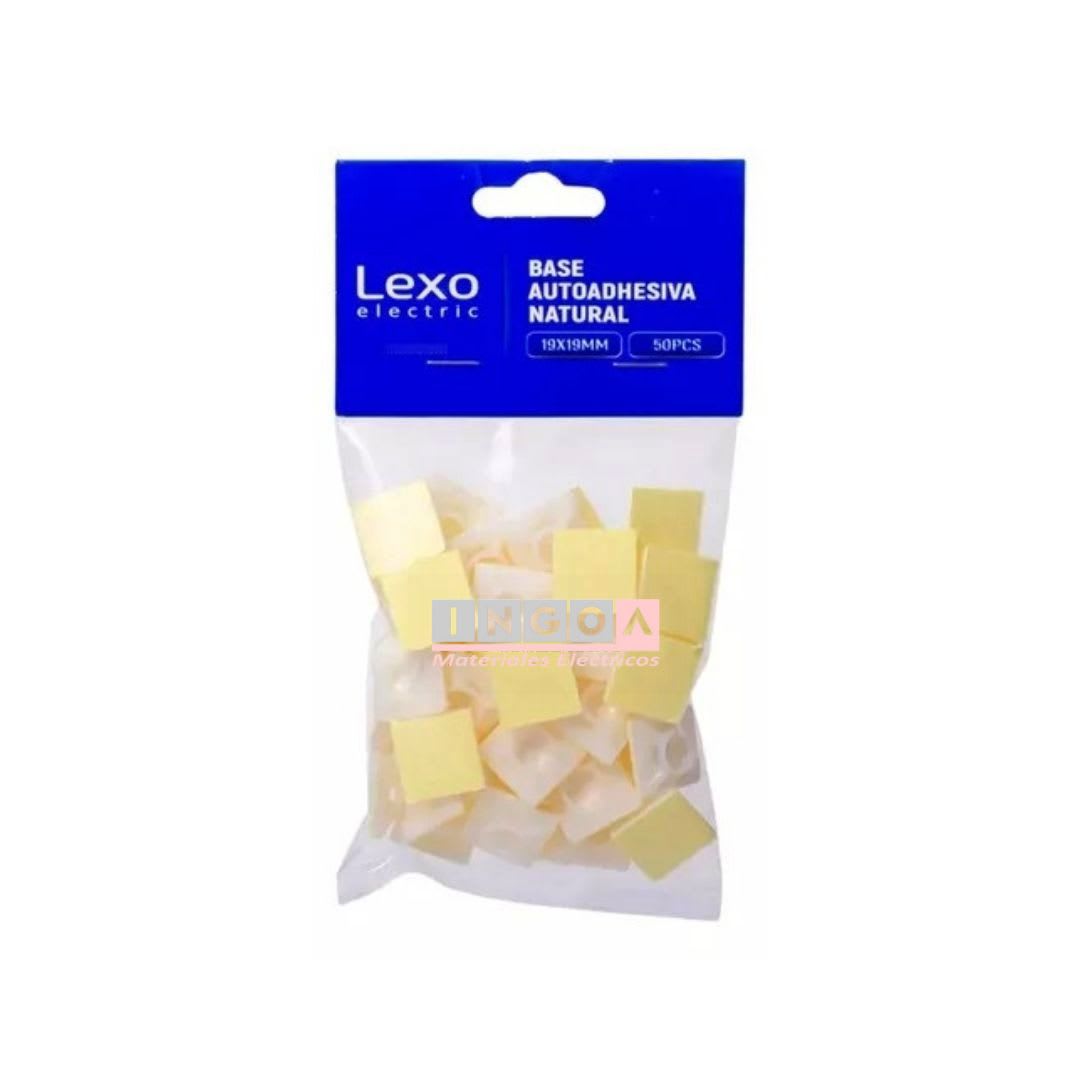 Base Autoadhesiva Caluga Blanca 20x20mm (100 Un)4