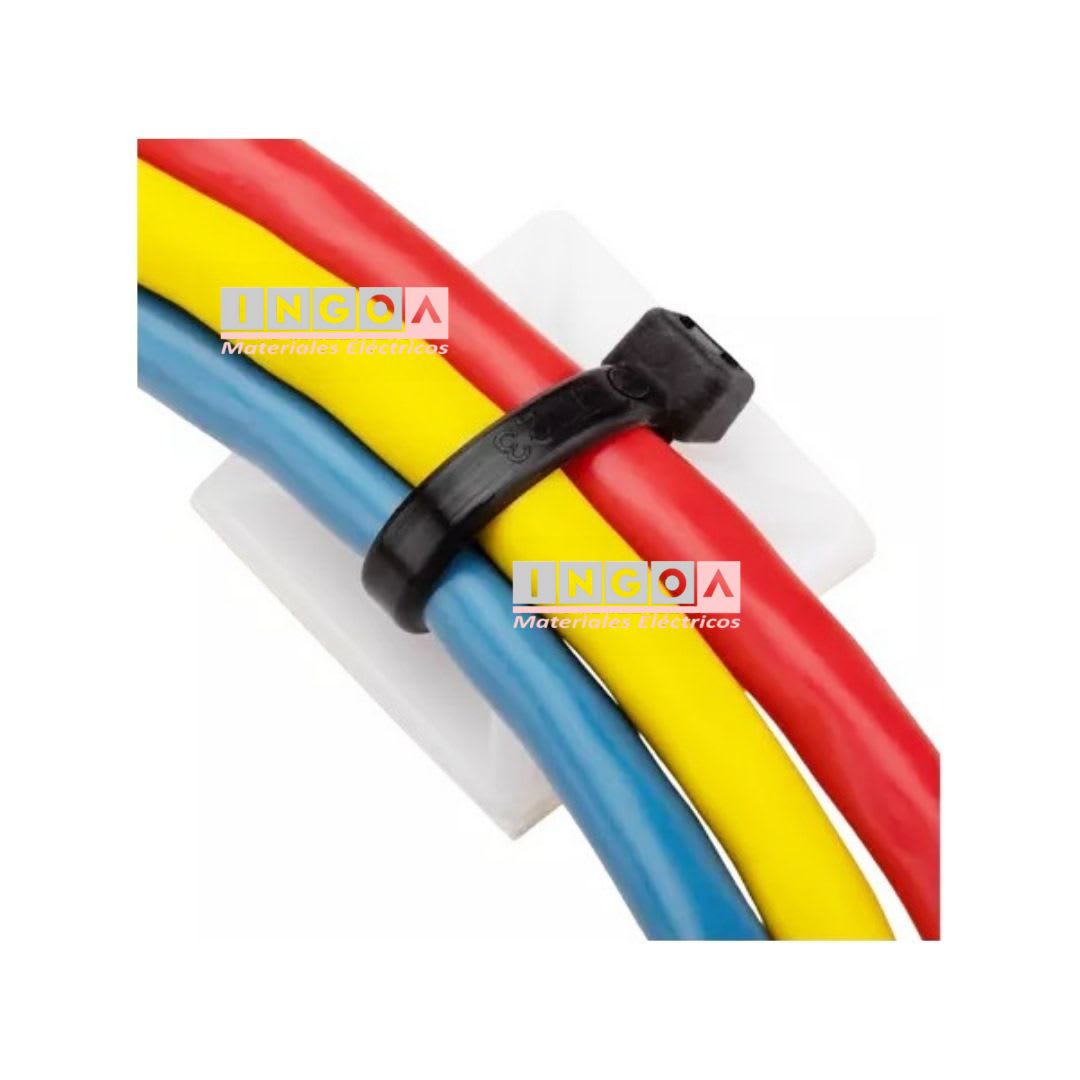 Base Autoadhesiva Caluga Blanca 20x20mm (100 Un)6