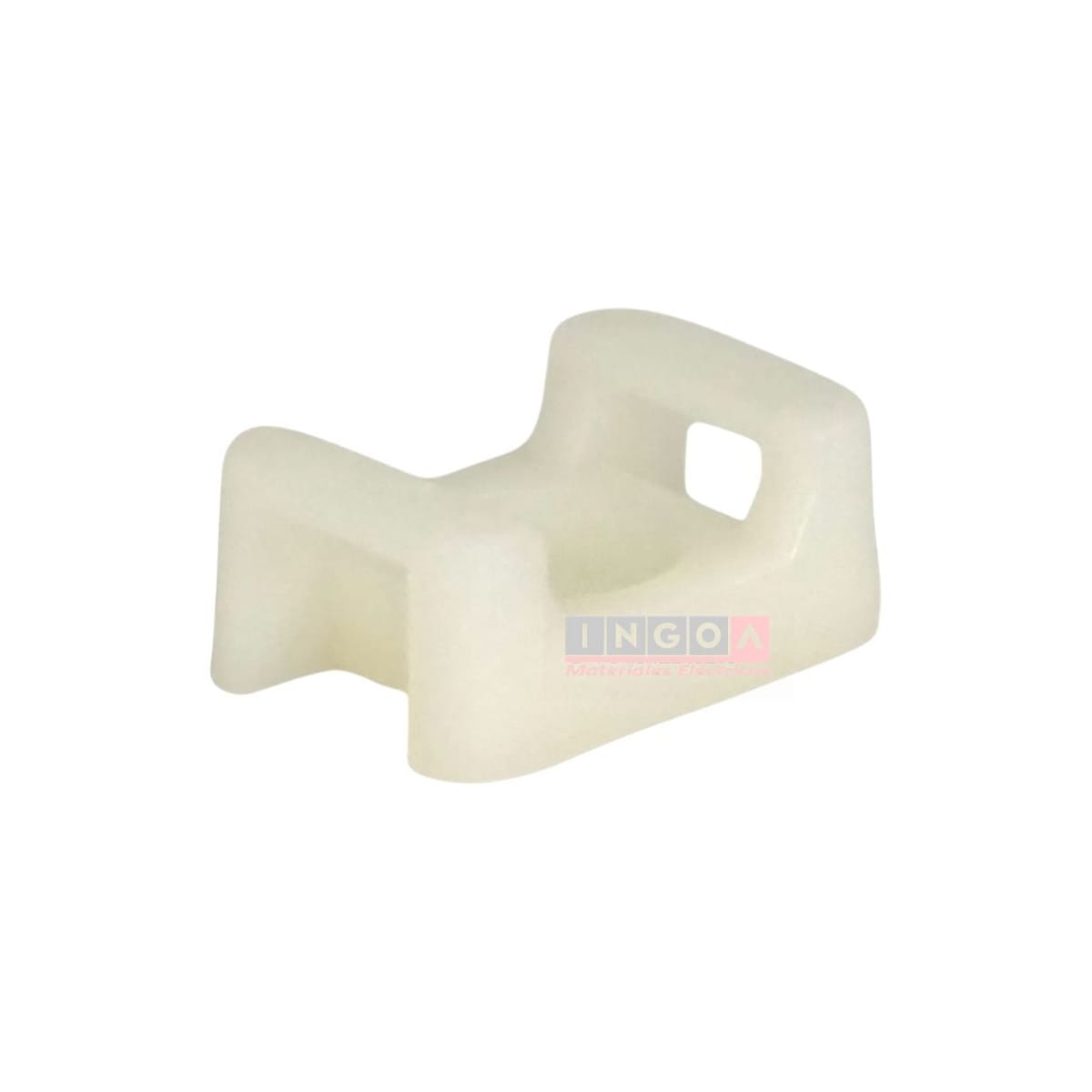 Base Atornillable para Amarra Tipo Chilectra Caluga Blanca 23x16x9mm (100 Un)3