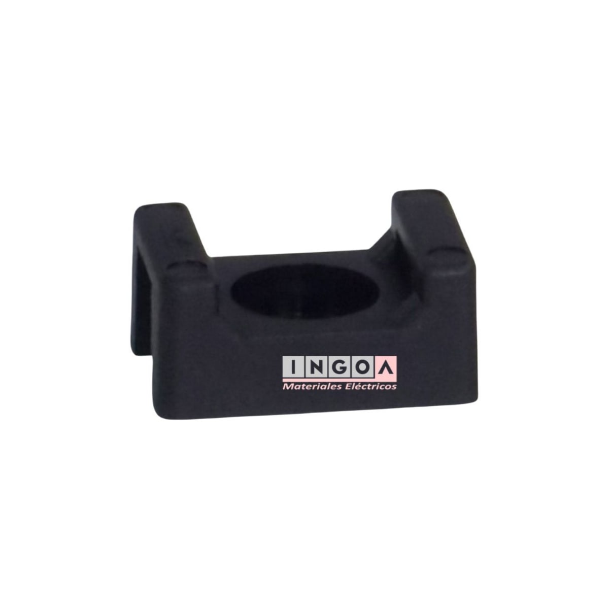 Base Atornillable para Amarra Tipo Chilectra Caluga Negra 23x16x9mm (100 Un)4