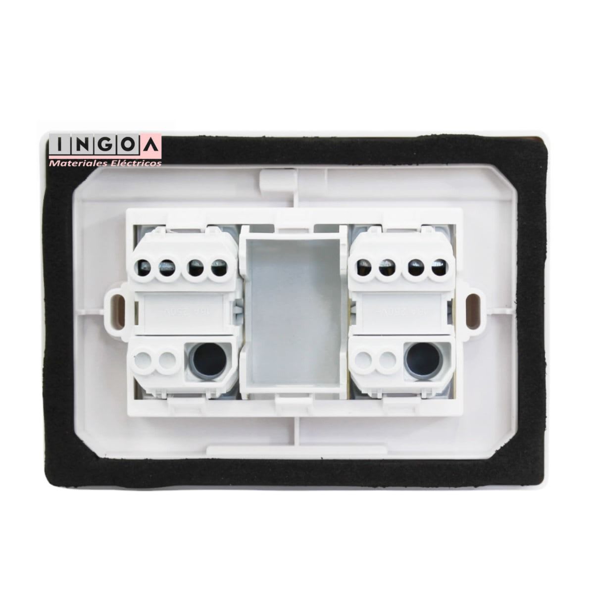 Hidrobox Interperie Emb. Interruptor Doble 9/15 250V IP55 Stanford3