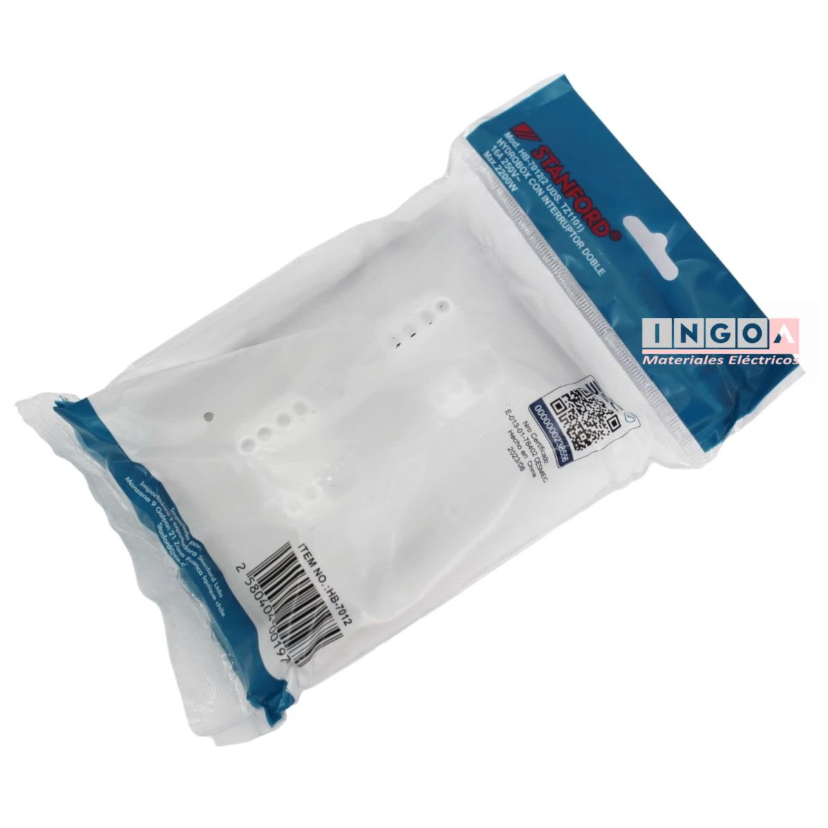 Hidrobox Interperie Emb. Interruptor Doble 9/15 250V IP55 Stanford - Vista 5