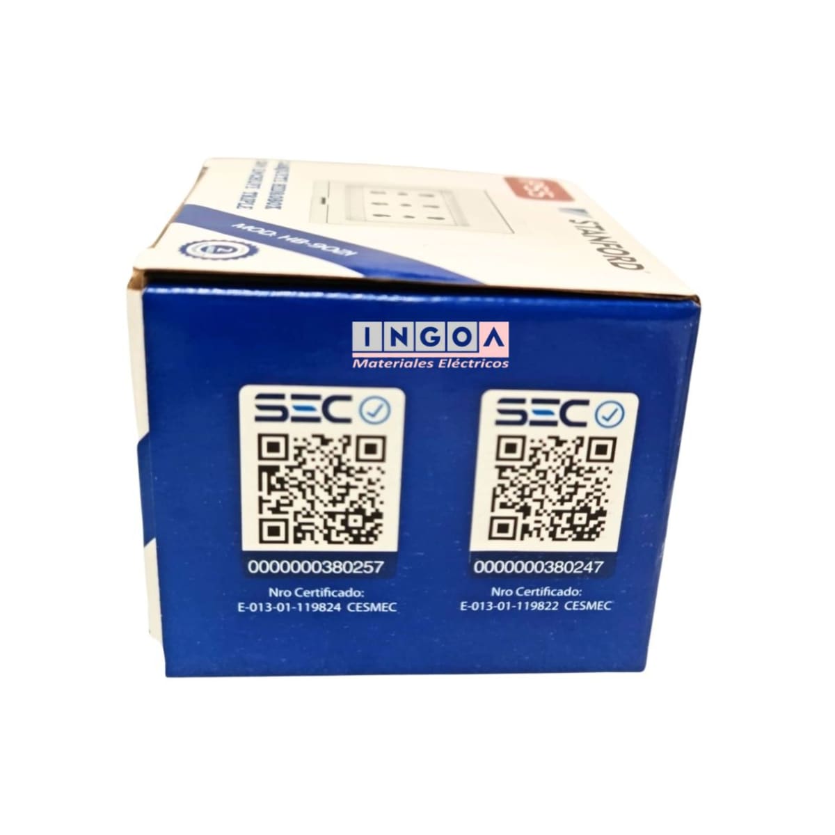 Caja Hidrobox Interperie con Tomacorriente Triple 10/16A 250V IP55 - Stanford - Vista 7