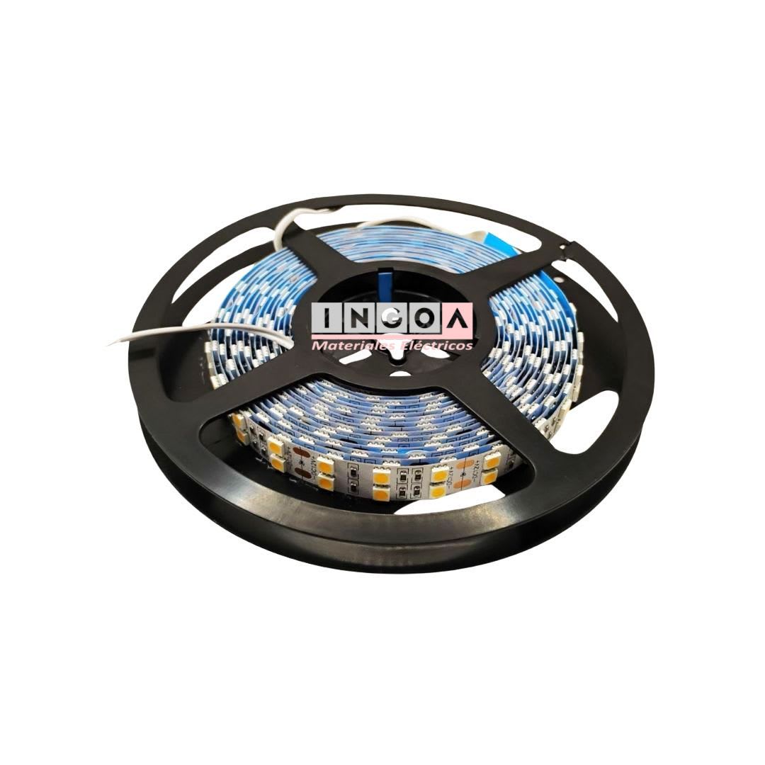 Cinta Led Smd Chip 5050, 120LED-2200LM-28W/MT 3000K IP20 12V, Rollo 5mts3