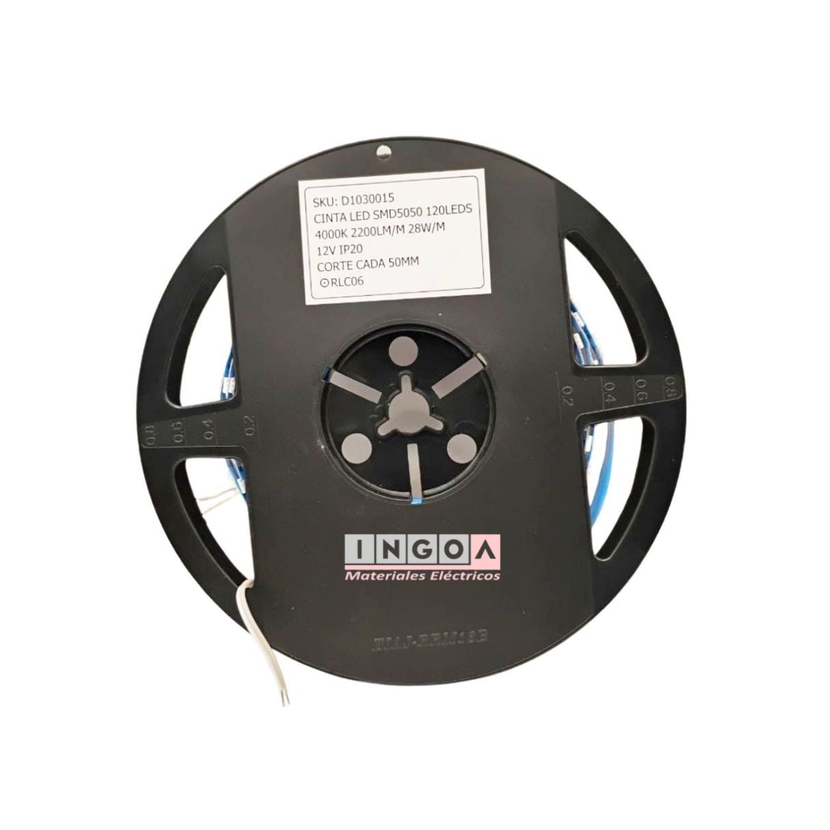 Cinta Led Smd Chip 5050, 120LED-2200LM-28W/MT 4000K IP20 12V, Rollo 5mts3