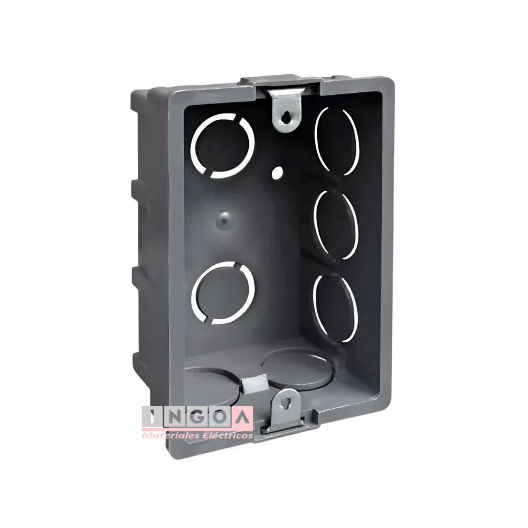 Caja Distribucion C/Oreja Metalica 12E P/Tabique Gris2