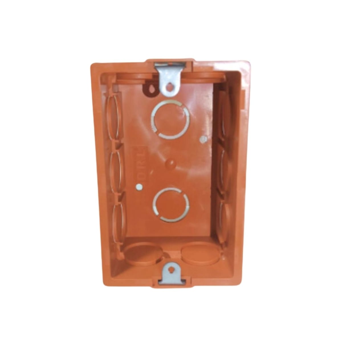 Caja Distribucion C/Oreja Metalica 12E P/Tabique Naranja 0